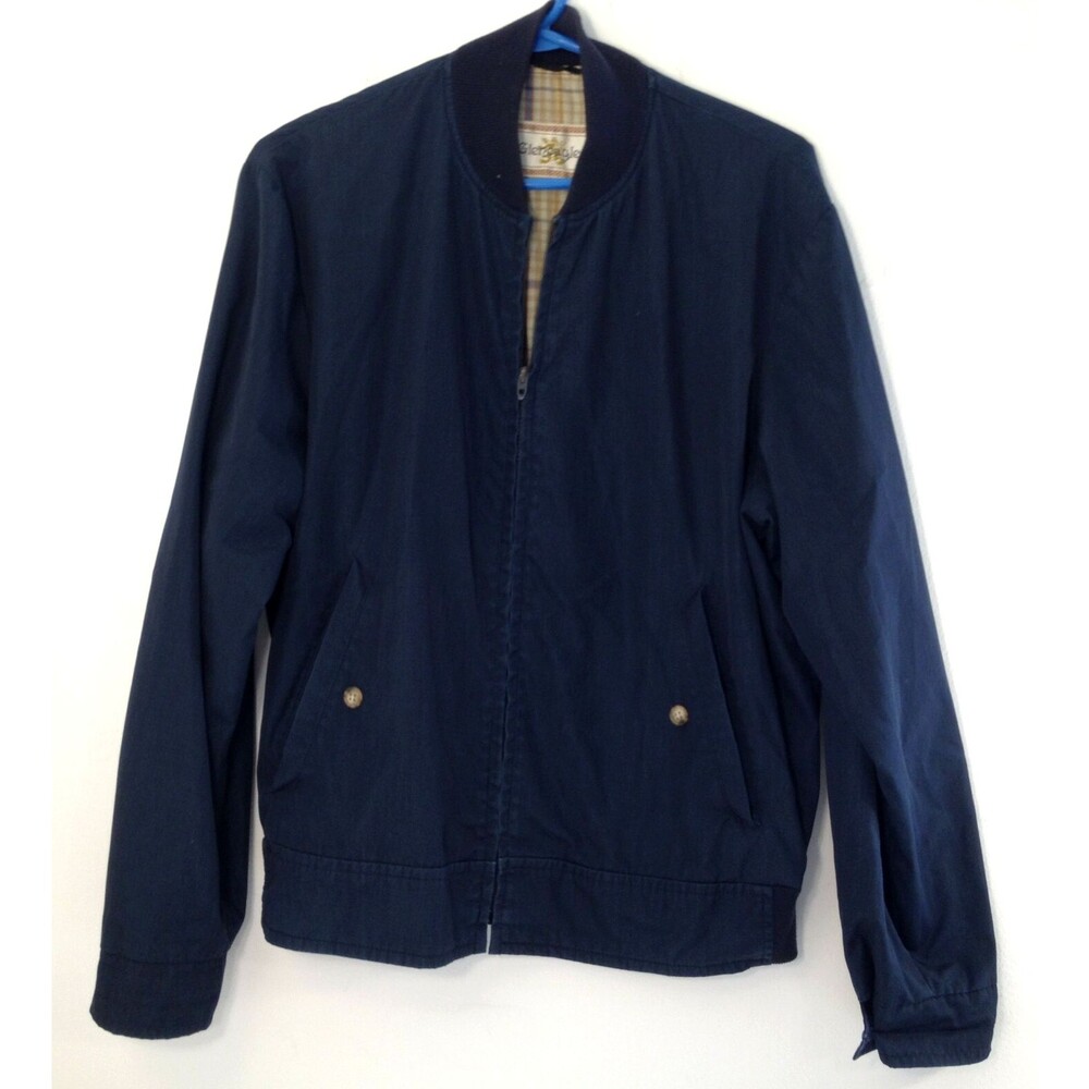 Vintage Gleneagles Jacket Navy Blue Adult Size 42 Lined Comfortable
